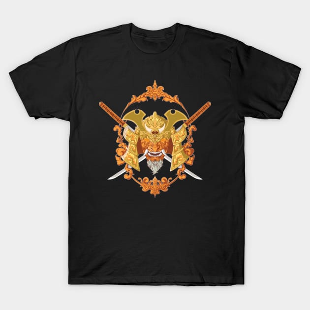 Samurai Skull T-Shirt by Donec